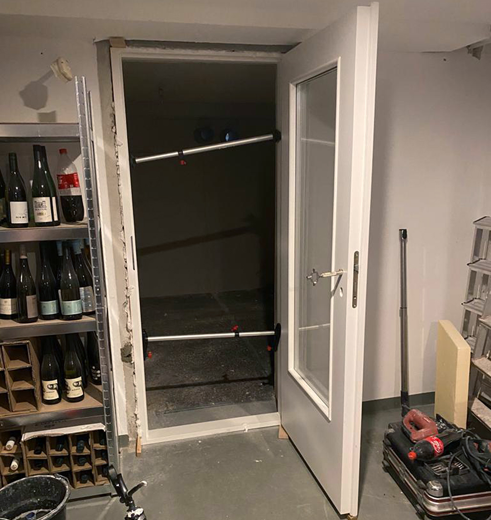 Einbau Klima-Zür mit Thermglas 05