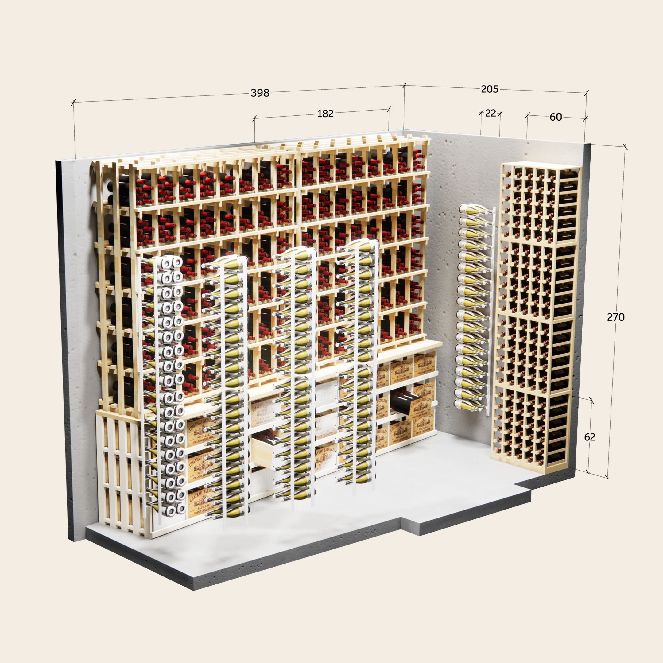 Technische Zeichnung Mueller Soppart Plaung Weinkellerbau